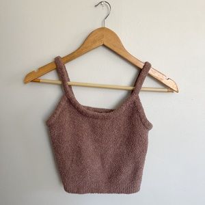 ❤️🔥SKIMS BROWN FUZZY TANK TOP